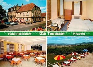 Postkarte Carte Postale 73571493 Pinzberg Hotel Restaurant Zur Terrasse Gastraeume Zimmer Pinzberg