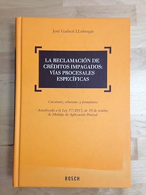 LA RECLAMACIÓN DE CRÉDITOS IMPAGADOS: Vías procesales específicas :Cuestiones, soluciones y formu...