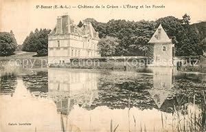 Postkarte Carte Postale 13570677 Saint-Bomer Chateau de la Greve lEtang et les Fosses Saint-Bomer