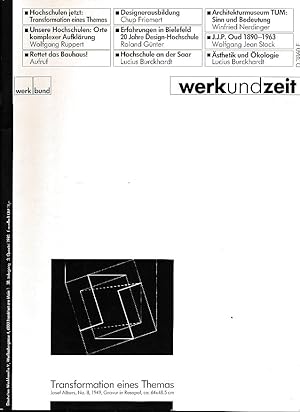 Bild des Verkufers fr Werk und Zeit 38. Jg., Nr. 3, 1990. zum Verkauf von Fundus-Online GbR Borkert Schwarz Zerfa