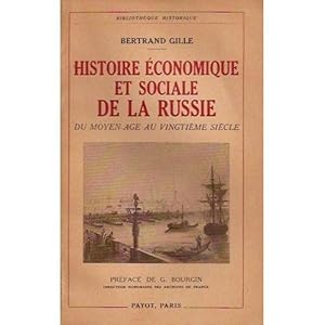 Seller image for Histoire conomique et Sociale de la Russie, Du Moyen Age Au Vingtime Sicle - for sale by Des livres et nous