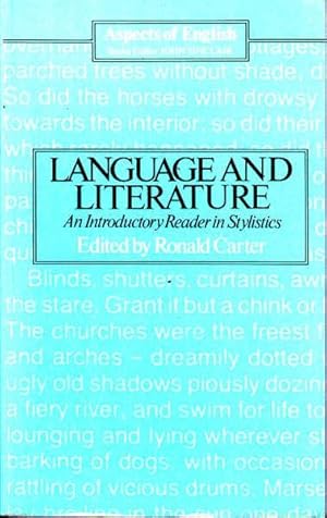 Seller image for Language and Literature: An Introductory Reader in Stylistics (Aspects of English) for sale by Goulds Book Arcade, Sydney
