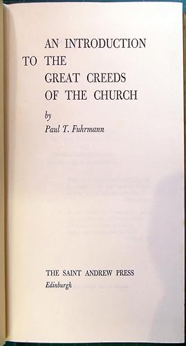 Seller image for An Introduction to the Great Creeds of the Church for sale by Hanselled Books