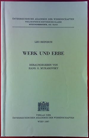 Bild des Verkufers fr Werk und Erbe. Philosophisch-Historische Klasse - Sitzungsberichte, 492. Band. zum Verkauf von biblion2