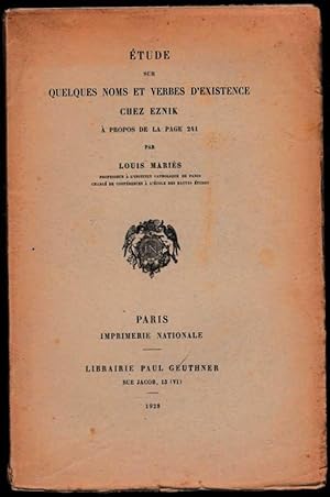 Le De Deo d'Eznik de Kolb connu sous le nom de Contre les sectes. Etudes de critique littéraire e...