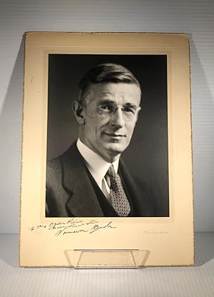 Vannevar Bush. Photograph. Signed