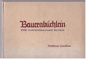 Seller image for Bauernbchlein des Wandsbecker Boten for sale by Bcherpanorama Zwickau- Planitz