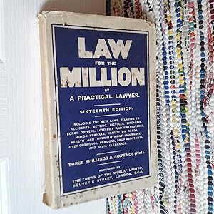 Seller image for Law for the Million, 16th edition for sale by East Kent Academic