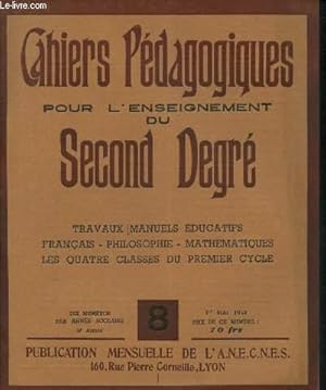 Imagen del vendedor de Cahiers pdagogiques pour l'enseignement du Second Degr n7 - 15 juin 1953 : Bibliothques et lectures dans les classes du second cycle - dcouvertes archologiques faites par trois lves du lyce de Sousse - le muse ducatif de Tourcoing a la venta por Le-Livre