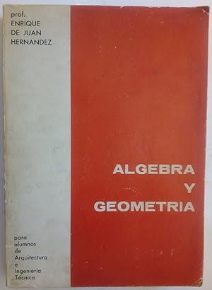 Image du vendeur pour lgebra y geometra mis en vente par Librera Ofisierra