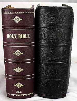 [Houck Family Bibles, Pennsylvania 1870s-1970s] (2 volumes) Combination Holy Bible (1895) [AND] (...