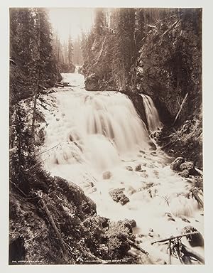 [Group of 7 mounted albumen photographs of Yellowstone]