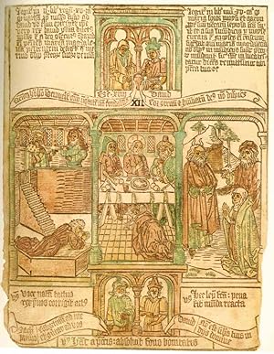Biblia Pauperum; Faksimileausgabe des Vierzigblattrigen Armenbibel-Blockbuches in der Bibliothek ...