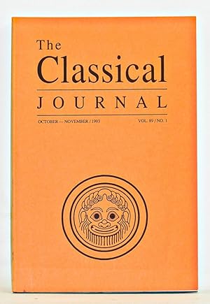 Seller image for The Classical Journal, Volume 89, Number 1 (October-November 1993) for sale by Cat's Cradle Books