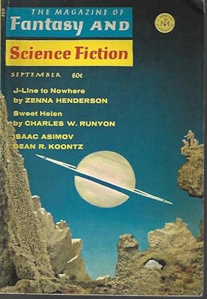 Image du vendeur pour The Magazine of FANTASY AND SCIENCE FICTION (F&SF): September, Sept. 1969 mis en vente par Books from the Crypt