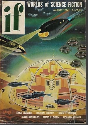 Imagen del vendedor de IF; Worlds of Science Fiction: January, Jan. 1954 a la venta por Books from the Crypt