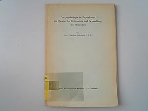 Bild des Verkufers fr Das psychologische Experiment im Dienste der Erkenntnis und Behandlung des Menschen. Jahresbericht der Stiftschule Einsiedeln ; 106. 1944 / 1945, Beigabe. zum Verkauf von Antiquariat Bookfarm