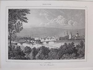 Orig. Stahlstich: Hanovre. Hannover. Vue de Hameln. Lemaitre.