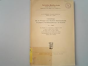 Image du vendeur pour Untersuchungen ber die Wirkungen neuer dihydrierter Mutterkornalkaloide bei peripheren Durchblutungsstrungen und Hyptertonie. Helvetica medica Acta ; Serie A, Suppl. 22 / Vol. 16, fasc. 1, Beil. mis en vente par Antiquariat Bookfarm