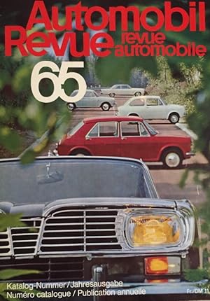 Automobil Revue 1965. Revue Automobile. 60. Jahrgang, 1965.