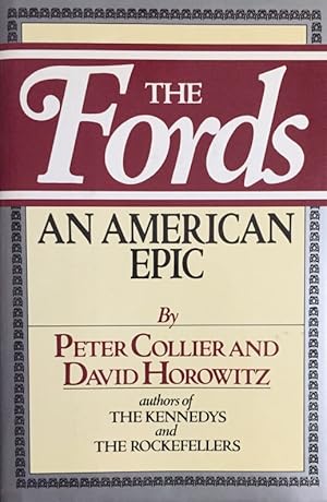 Bild des Verkufers fr The Fords. An American Epic. zum Verkauf von Antiquariat J. Hnteler