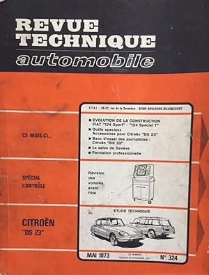 Seller image for Revue Technique automobile. Mai 1973, N 324: Citroen DS 23. for sale by Antiquariat J. Hnteler