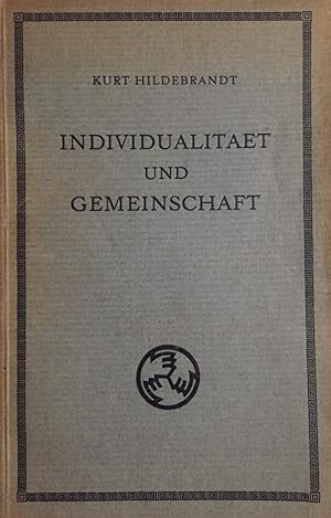 Individualitaet und Gemeinschaft. Festrede auf dem Herbstfeste des sudetendeutschen Kameradschaft...