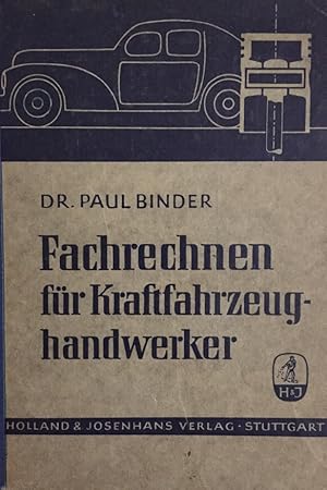 Fachrechnen für Kraftfahrzeughandwerker.