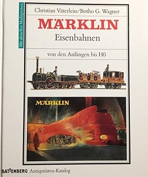 Bild des Verkufers fr Mrklin-Eisenbahnen von den Anfngen bis 1954. [Battenberg-Antiquitten-Katalog]. zum Verkauf von Antiquariat J. Hnteler