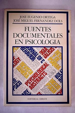Seller image for Fuentes documentales en psicologia for sale by Alcan Libros