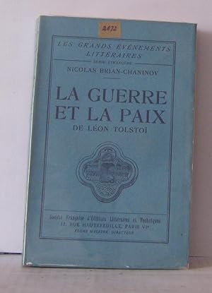 Image du vendeur pour La guerre et la paix de Lon Tolsto mis en vente par Librairie Albert-Etienne