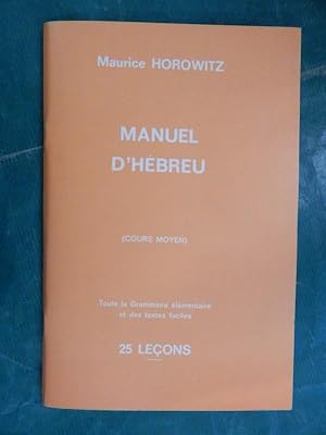 Image du vendeur pour Manuel D Hebreu - Cours Moyen mis en vente par Buchantiquariat Uwe Sticht, Einzelunter.