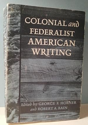 Seller image for Colonial and Federalist American Writing for sale by Berthoff Books