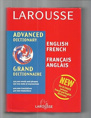 Seller image for LAROUSSE CHAMBERS ADVANCED DICTIONARY. ENGLISH/FRENCH, FRANCAIS/ANGLAIS. GRAND DICTIONNAIRE. for sale by Chris Fessler, Bookseller