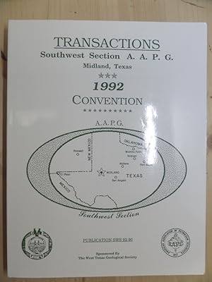Immagine del venditore per Transactions Southwest Section A.A.P.G.1992 venduto da Archives Books inc.