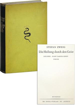 Bild des Verkufers fr Die Heilung durch den Geist. Mesmer - Mary Baker Eddy - Freud zum Verkauf von Lorne Bair Rare Books, ABAA