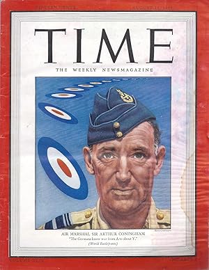 Time The Weekly News Magazine Volume XLIV Number 7 August 14, 1944 hd (Lightly Water Stained)