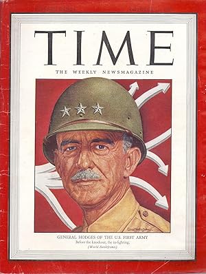 Image du vendeur pour Time The Weekly News Magazine Volume XLIV Number 16 October 16 1944 hd mis en vente par Charles Lewis Best Booksellers