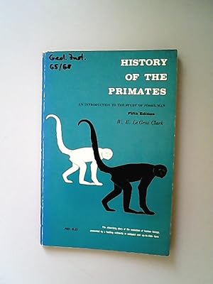 Imagen del vendedor de History of the Primates a la venta por Antiquariat Bookfarm