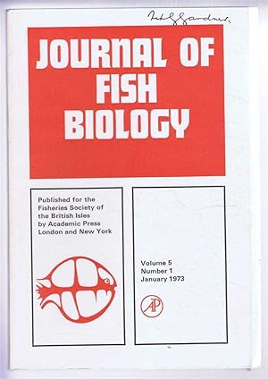 Image du vendeur pour Journal of Fish Biology. Volume 5, Number 1, January 1973 mis en vente par Bailgate Books Ltd