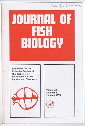 Imagen del vendedor de Journal of Fish Biology. Volume 2, Number 1, January 1970 a la venta por Bailgate Books Ltd