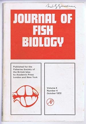 Seller image for Journal of Fish Biology. Volume 4, Number 4, October 1972 for sale by Bailgate Books Ltd