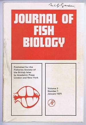 Bild des Verkufers fr Journal of Fish Biology. Volume 3, Number 1, January 1971 zum Verkauf von Bailgate Books Ltd