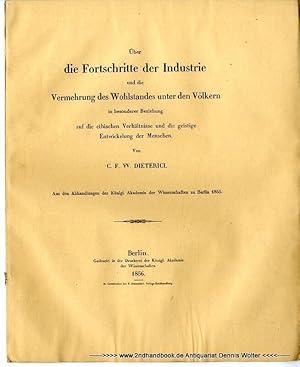 Über die Fortschritte der Industrie und die Vermehrung des Wohlstandes unter den Völkern in beson...