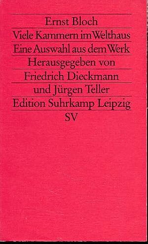 Bild des Verkufers fr Viele Kammern im Welthaus. Eine Auswahl aus dem Werk. Hrsg. von Friedrich Dieckmann und Jrgen Teller. Mitarb. Elke Uhl / Edition Suhrkamp 1827 = N.F. Bd. 827. zum Verkauf von Fundus-Online GbR Borkert Schwarz Zerfa