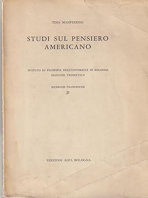 Bild des Verkufers fr Studi sul pensiero americano zum Verkauf von Librodifaccia