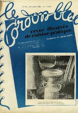 Image du vendeur pour Le Cordon Bleu - Revue illustre de cuisine pratique n 956 - 44e anne - 1er Juillet 1938 : La cuisine fine et vite fait - La belle cuisine de saison : truite saumonne  la mercds - Les menus de Juillet : dner fin de huit couverts -Le melon mis en vente par Le-Livre