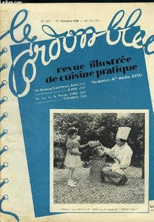 Image du vendeur pour Le Cordon Bleu - Revue illustre de cuisine pratique n 959 - 44e anne - 1er Octobre 1938 : Vincent de la Chapelle - Comit Boulonnais de propagande - Cuisine bourgeoise : la timable  la milanaise, les escalopes  l'arlsienne, La fricasse. mis en vente par Le-Livre