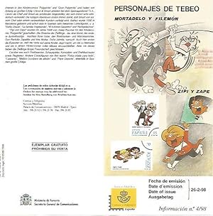 Imagen del vendedor de DIPTICO 16494: Personajes de tebeo. Mortadelo y Filemon a la venta por EL BOLETIN