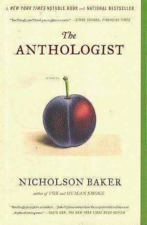 Seller image for The Anthologist for sale by Ye Old Bookworm